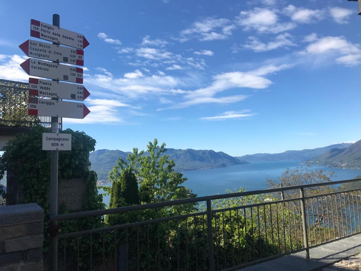 Vista Lago Maccagno Buitenkant foto